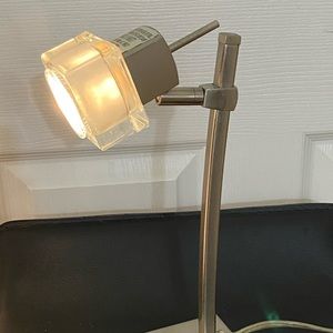 Desk lamp Chrome & Acrylic Modern Cool Halogen